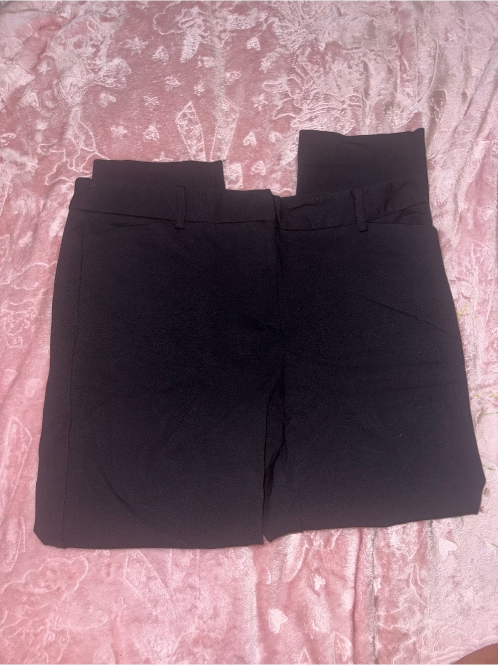 Liz Claiborne Black Straight Leg Trousers